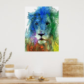Lion Poster (Keuken)