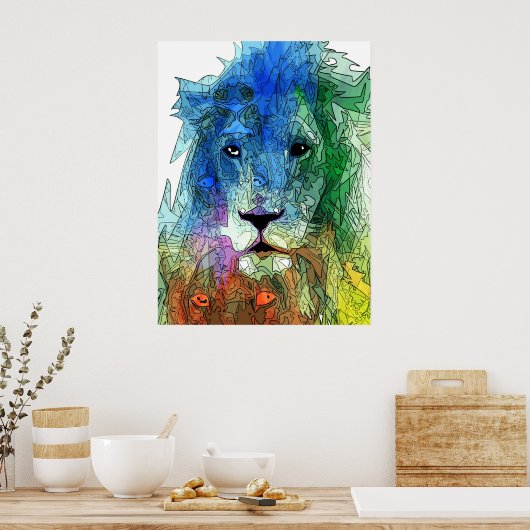 Lion Poster (Keuken)