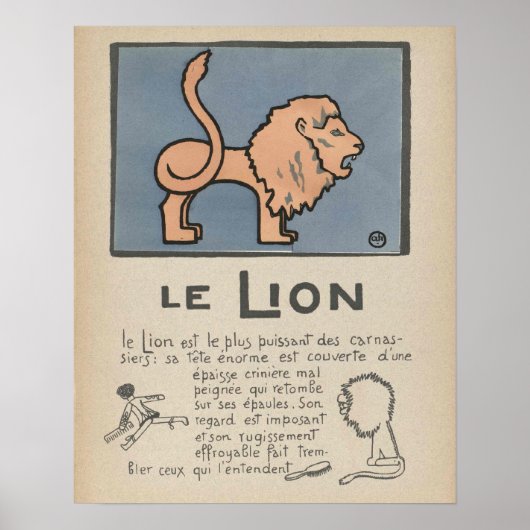 Lion Poster (Voorkant)
