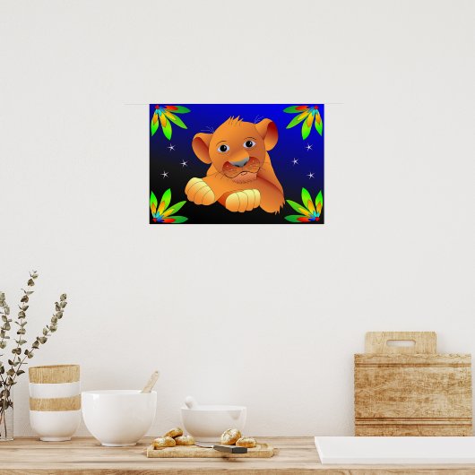 Lion Poster (Keuken)