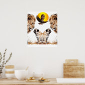 lion  poster (Keuken)