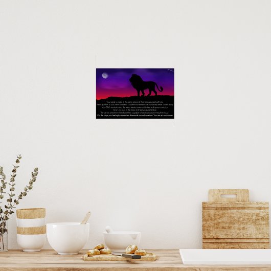 Lion Poster (Keuken)