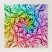 Lion Pride Mandala Rainbow Swirl Legpuzzel (Verticaal)