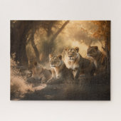 Lion Pride Resting in the Shade Jigzaag Puzzle Legpuzzel (Horizontaal)