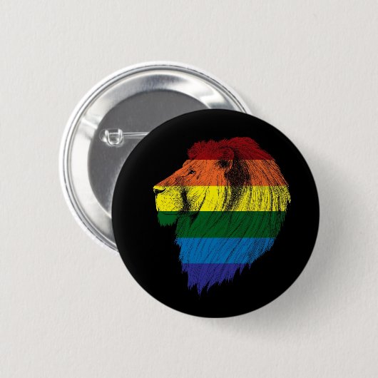 Lion Pride Ronde Button 5,7 Cm (Voorkant /achterkant)