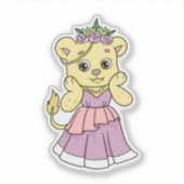 Lion Princess Sticker (Voorkant)