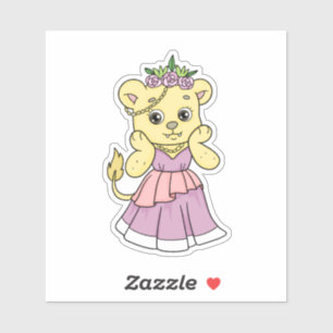 Lion Princess Sticker