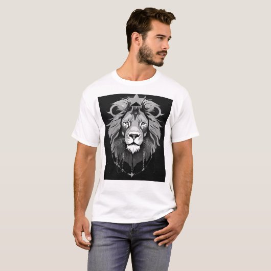 Lion print T-shirt (Voorkant volledig)