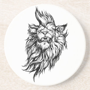 Lion-punk Zandsteen Onderzetter