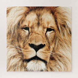 Lion Puzzle Face Legpuzzel