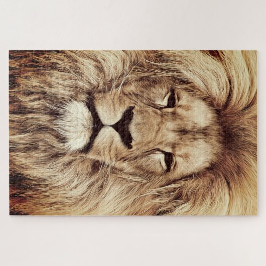 Lion Puzzle Foto Legpuzzel (Horizontaal)