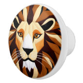Lion Quilt Keramische Knop (Rechts)