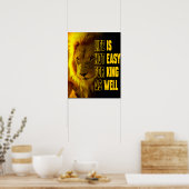 Lion Quote Poster (Keuken)