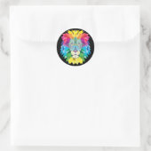Lion Rainbow Ronde Sticker (Tas)