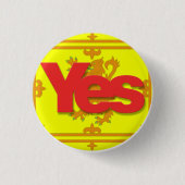 Lion Rampamt Yes Badge Ronde Button 3,2 Cm (Voorkant)