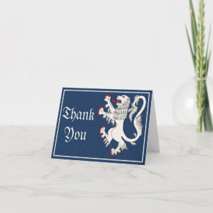 Lion Rampant Argent bedankkaart
