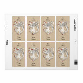 Lion Rampant Argent Bookplate Etiket (Full Sheet)