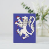 Lion Rampant Argent Briefkaart (Staand voorkant)