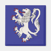 Lion Rampant Argent Magneet (Voorkant)