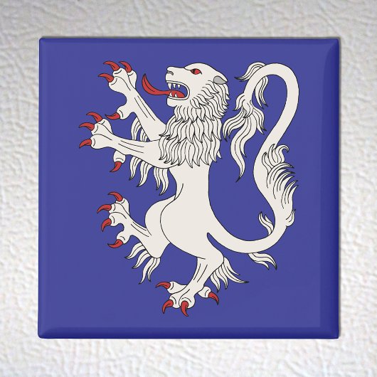 Lion Rampant Argent Magneet