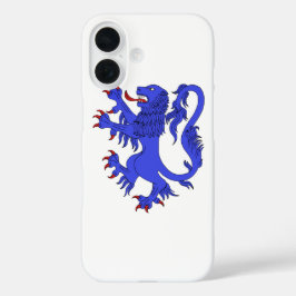 Lion Rampant Azure iPhone 16 Hoesje