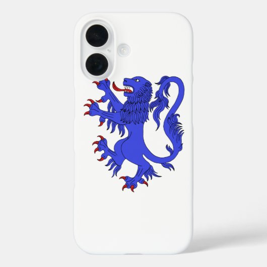 Lion Rampant Azure Case-Mate iPhone Case (Achterkant)