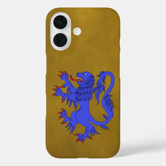 Lion Rampant Azure Case-Mate iPhone Case (Achterkant)
