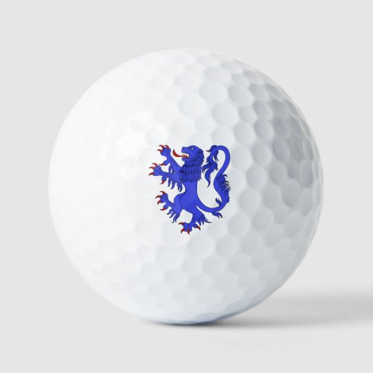 Lion Rampant Azure Golfballen (Voorkant)