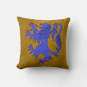Lion Rampant Azure Kussen