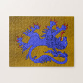 Lion Rampant Azure Legpuzzel (Horizontaal)