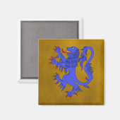 Lion Rampant Azure Magneet (Voorkant / Achterkant)