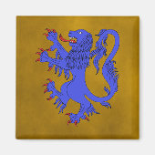 Lion Rampant Azure Magneet (Voorkant)