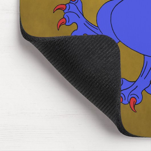 Lion Rampant Azure Muismat (Hoek)