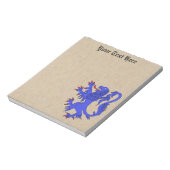 Lion Rampant Azure Notitieblok (Linkerzijde)