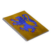 Lion Rampant Azure Notitieboek (Rechterzijde)