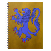 Lion Rampant Azure Notitieboek (Voorkant)