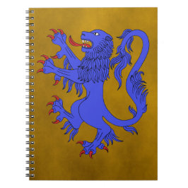 Lion Rampant Azure Notitieboek