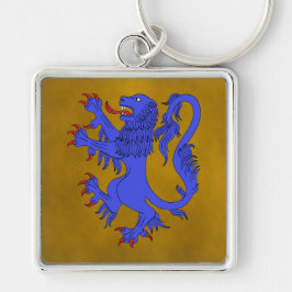 Lion Rampant Azure Sleutelhanger