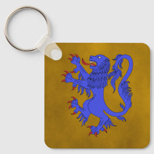 Lion Rampant Azure Sleutelhanger