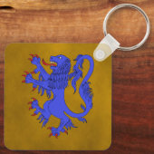 Lion Rampant Azure Sleutelhanger (Achterkant)