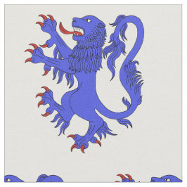 Lion Rampant Azure Stof