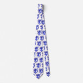 Lion Rampant Azure Stropdas (Voorkant)