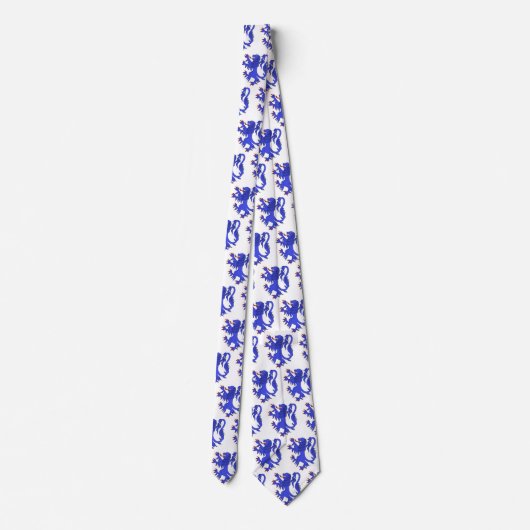 Lion Rampant Azure Stropdas (Achterkant)