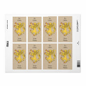 Lion Rampant Bookplaat Etiket (Full Sheet)
