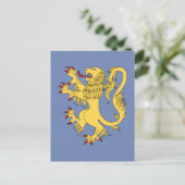 Lion Rampant Briefkaart (Staand voorkant)