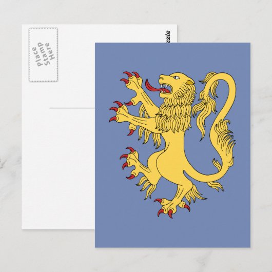 Lion Rampant Briefkaart (Voorkant / Achterkant)