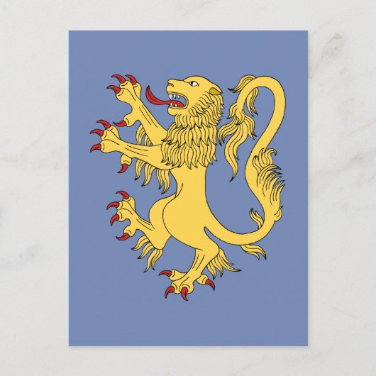 Lion Rampant Briefkaart (Voorkant)