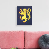 Lion Rampant Canvas Afdruk (Insitu (Woonkamer))