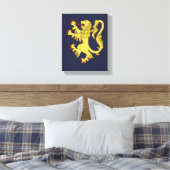 Lion Rampant Canvas Afdruk (Insitu (Slaapkamer))