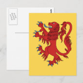 Lion Rampant Gules Briefkaart (Voorkant / Achterkant)